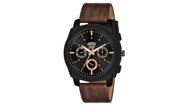 SWADESI STUFF Black Dial Analog Watch for Men