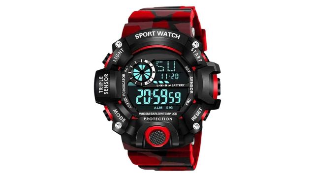 SWADESI STUFF Rubber Multi Color Army Kid Watch