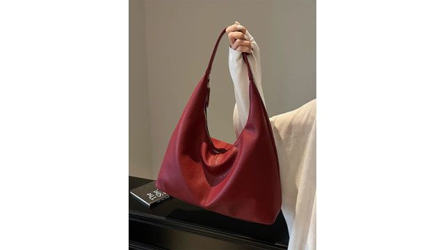 StyleCast x Revolte Women Textured Half Moon Shoulder Bag
