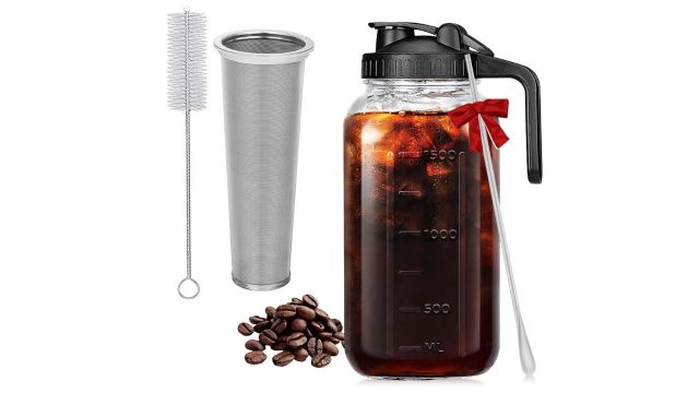 Supvox® 64Oz Cold Blew Glass Kettle