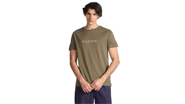 Tommy Hilfiger Men's Slim Fit T-Shirt Military