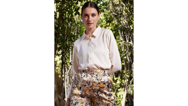 WORK IT by STREET 9 Satin Casual Regular Fit Shirt