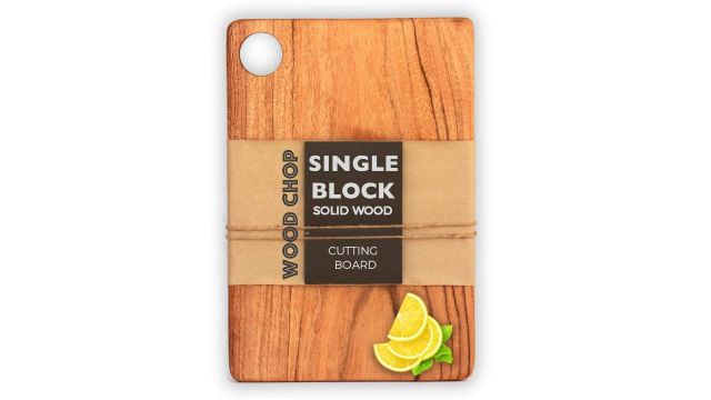 Wood Chop Single-Piece Solid Acacia Wood Cutting Board