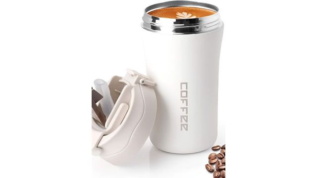 Wosta White Stainless Steel Dishwasher Safe Mug