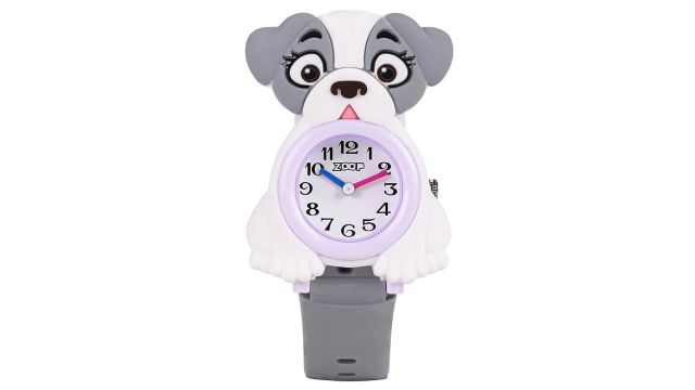 Zoop Analog Doggy Watch with White Dial & Grey Strap for Boys Girls Kids