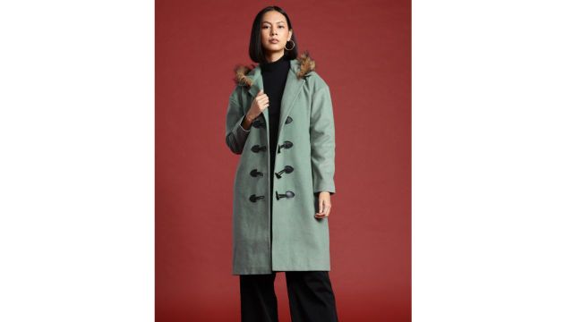 all about you Hooded Parka Coat (grey)