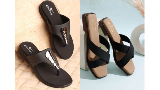 CHINRAAG’s Women T-Strap Flats, Women Solid One Toe Flats