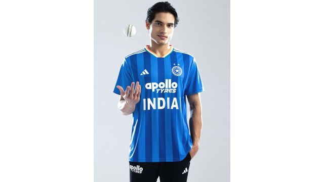 ADIDAS Typography Printed India T20 International Cricket Fan Jersey