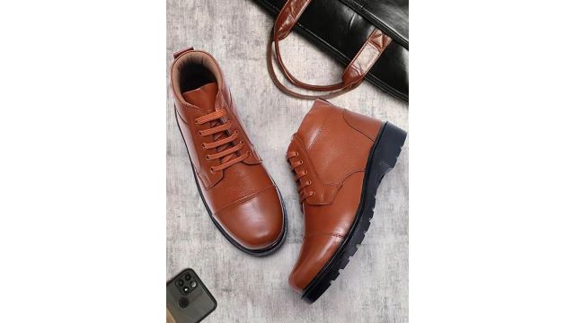 ARAMISH Men Leather Heeled Boots