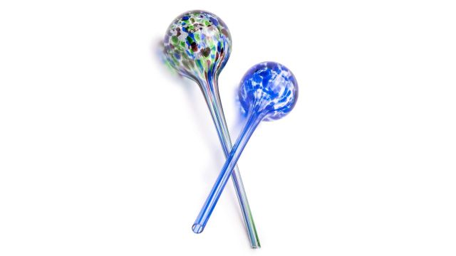 Aqua Globes 2 Pack Decorative Hand-blown Glass