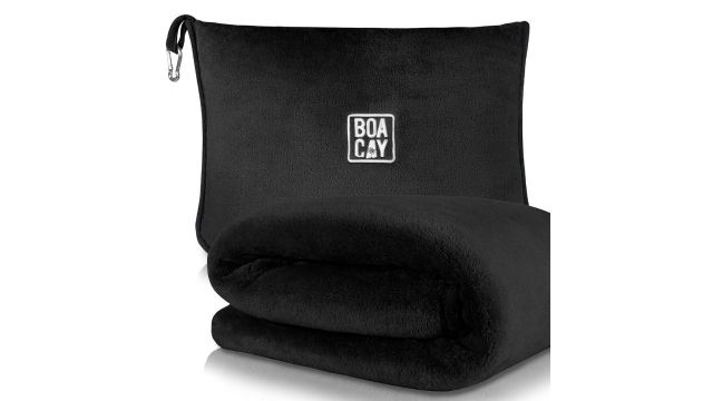 BOACAY Soft Travel Blanket For Airplane