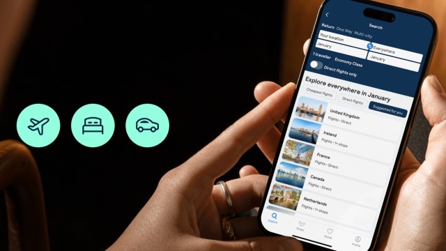Book flights and hotel combos with Skyscanner