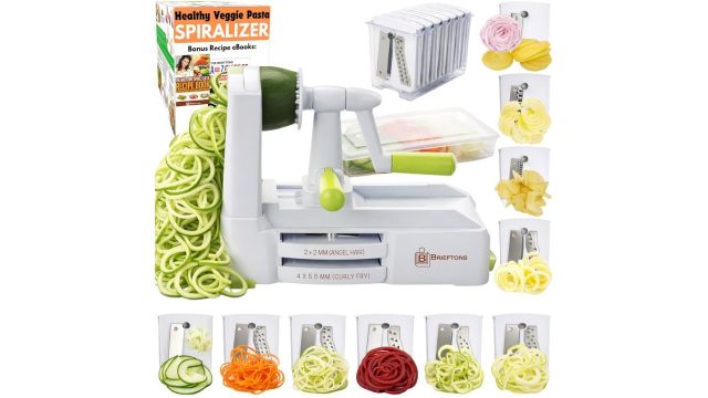 Brieftons 10-Blade Spiralizer Strongest And Heaviest