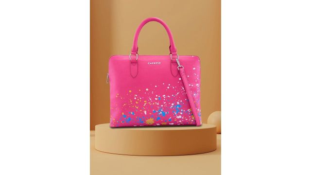 Caprese Splash Women Fuchsia Large Backpack