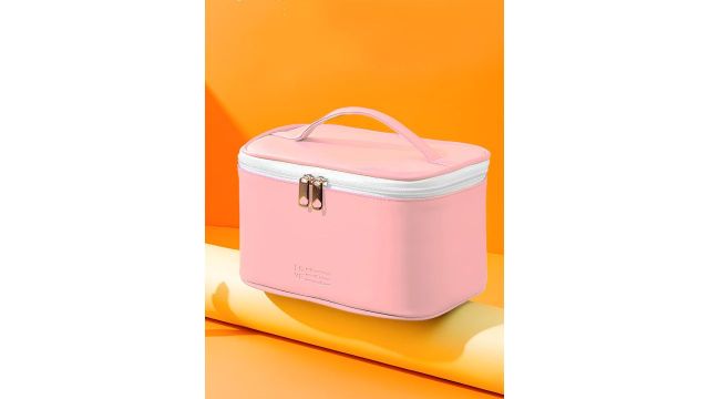 Cortina Pink Water Resistant Makeup Organiser