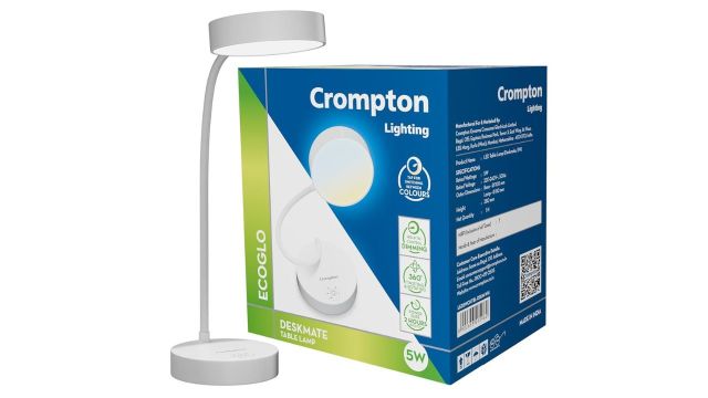Crompton Deskmate 5W USB Rechargeable LED Desk Lamp