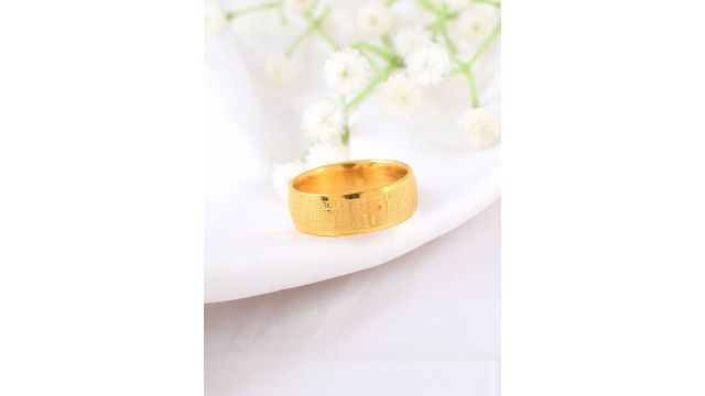 DZINETRENDZ Unisex Prayer Engraved Catholic Finger Ring