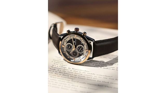 Daniel Klein Men Brass Dial & Leather Straps Analogue Watch DK.1.14291-1