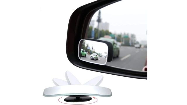 Detachi 3R Car Wide Angle Blind Spot Rear Mirror