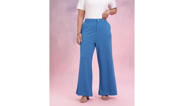 DressBerry Curve Women Plus Size Bootcut Trousers