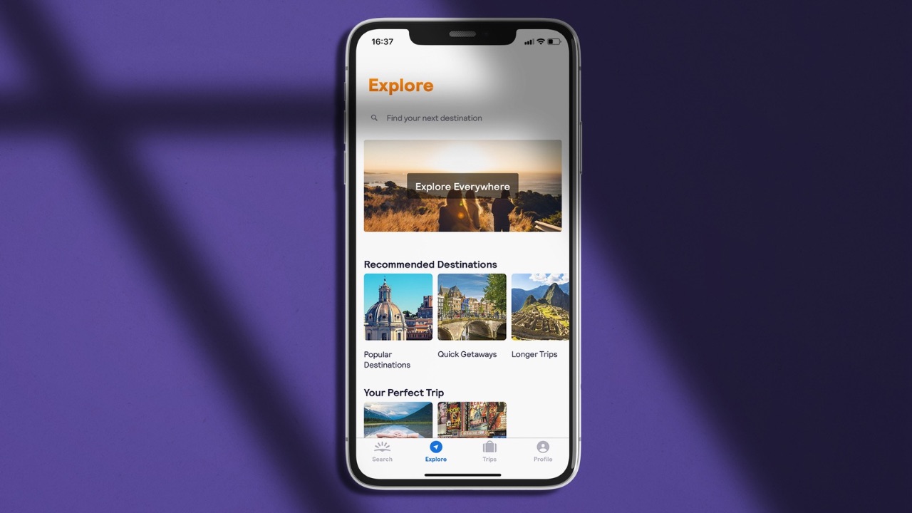 Everywhere destination in Skyscanner
