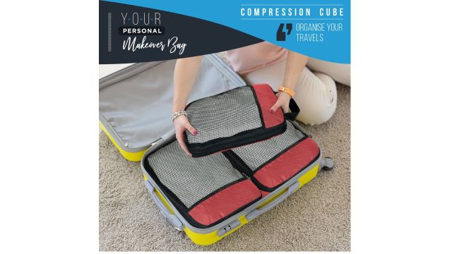 FATMUG Polyester Compression Cube Space Saving Organizer