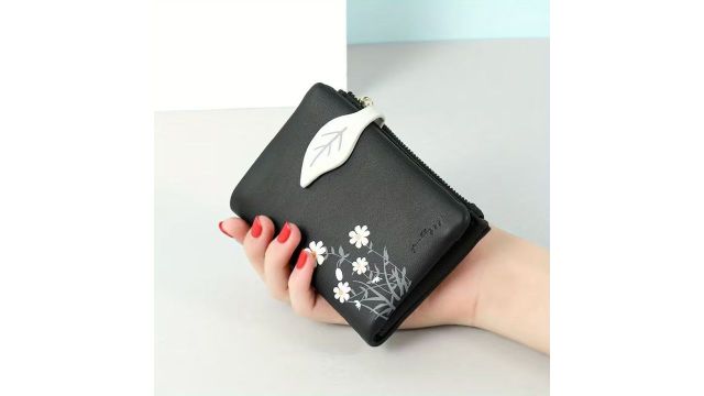 Floral Print Short Wallet