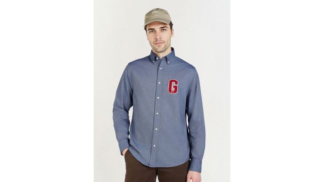 GANT Men Relaxed Fit Solid Button-Down Collar Pure Cotton Casual Shirt