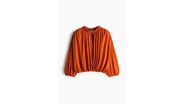 Gathered Viscose Top