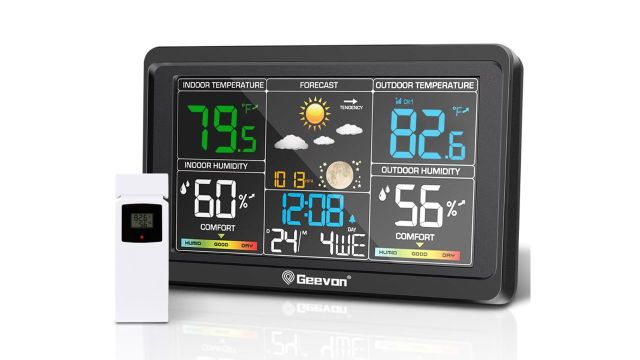 Geevon Weather Stations Wireless Indoor Outdoor Thermometer