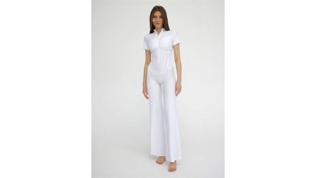 LULU & SKY Women Shirt Collar Basic Jumpsuit