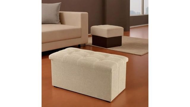 Larihk Retail Ottoman Storage Footrest Stool