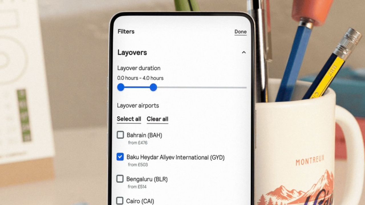 Layovers filter in Skyscanner