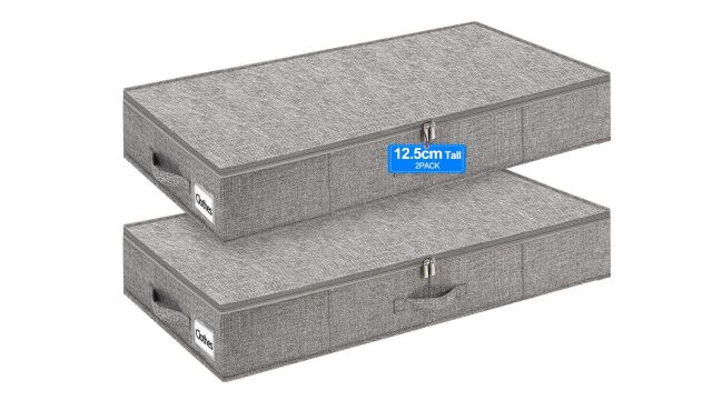 Low Under Bed Storage Box with Lid