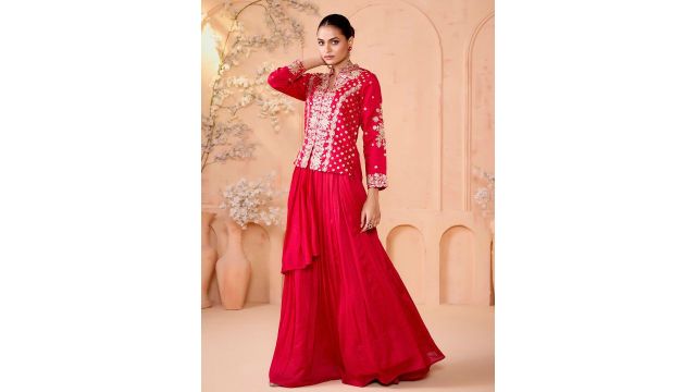 MADHURAM Embroidered Ready To Wear Lehenga And Choli