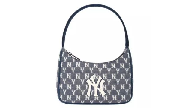 MLB Monogram Jacquard Shoulder Bag New York Yankees