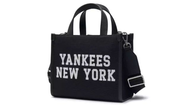 MLB Varsity Jacquard Canvas Small Tote Bag New York Yankees