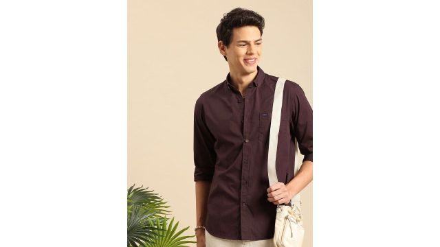 Mast & Harbour Men Standard Cotton Casual Shirt