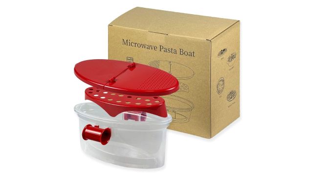 Microwave Pasta Boat With Strainer
