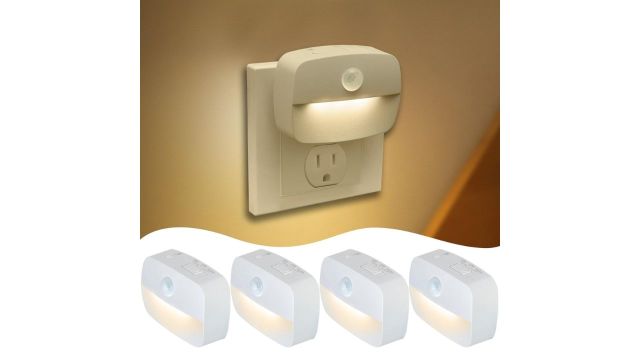 Motion Sensor Led Night Light Plug Into Wall
