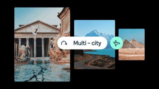 Multi-city search on Skyscanner