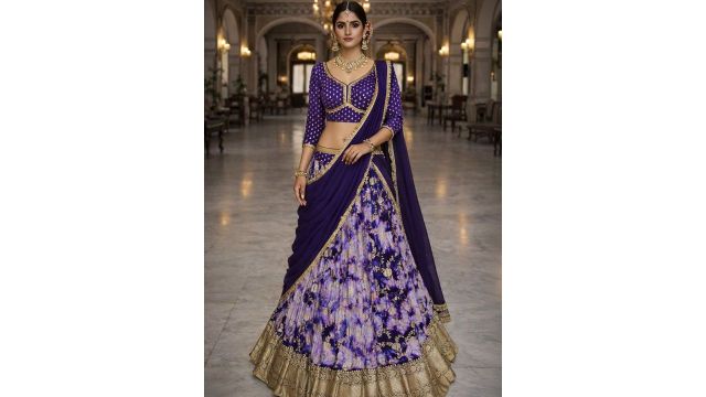 NANCY DESIGNER Embellished Sequinned Ready To Wear Lehenga