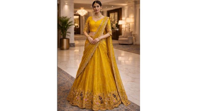 NANCY DESIGNER Embroidered Ready To Wear Lehenga