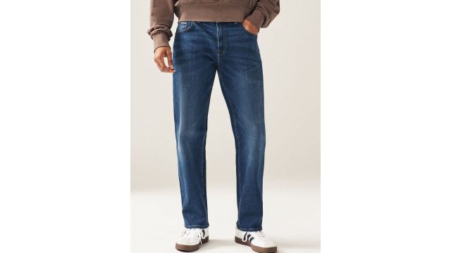 NEXT Men Relaxed Fit Mid-Rise Light Fade Stretchable Jeans