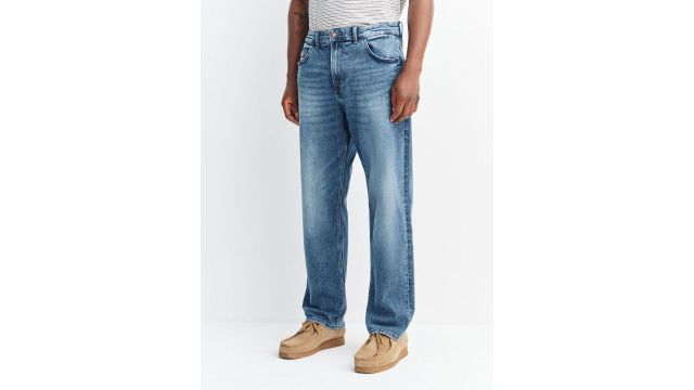 NEXT Men Straight Fit Mid-Rise Light Fade Stretchable Jeans