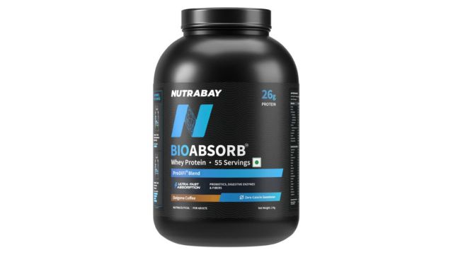 Nutrabay BioAbsorb Whey Protein - 2 Kg - Dalgona Coffee Flavor