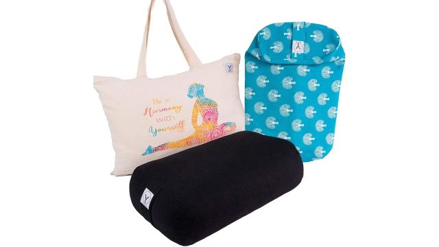 Organic Yoga Bolster And Meditation Cushion