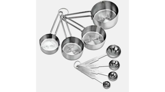 Parage Stainless Steel Measuring Cups & Spoon Combo
