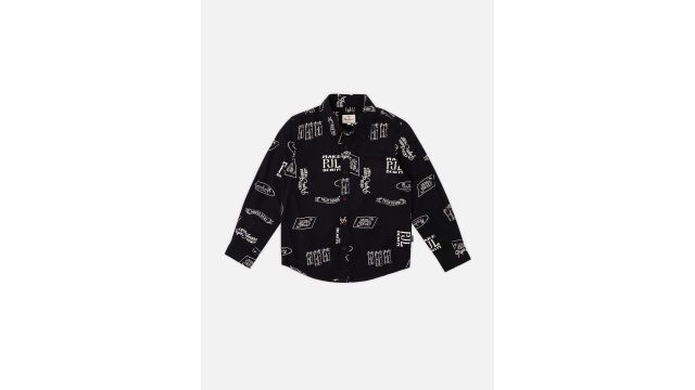 Pepe Jeans Boys Spread Collar Conversational Printed Cotton Casual Shirt