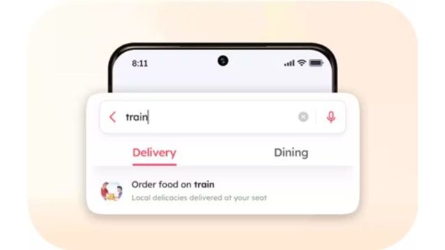 Find the Train Ordering Option in the App